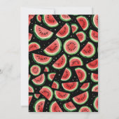 Sommerliche Geburtstagsparty Spooky Sommer Wasserm Einladung (Rückseite)