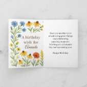 Sommerliche Geburtstagswünsche Karte (Innenseite)