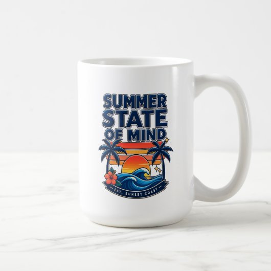 Sommerliche Geisteshaltung Kaffeetasse (Rechts)
