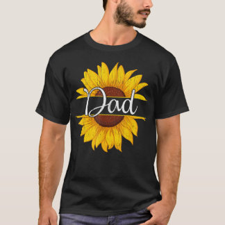 Sommerliche gelbe Sonnenblume im Vintage-Stil T-Shirt