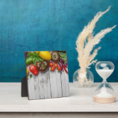 Sommerliche Gemüseernte Grenze Fotoplatte (InSitu)