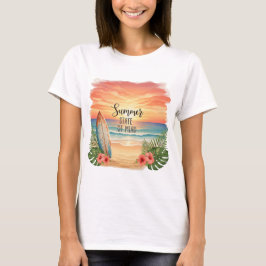 Sommerliche Gemütslage Sonnenuntergang T-Shirt