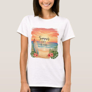 Sommerliche Gemütslage Sonnenuntergang T-Shirt