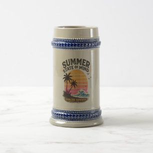 Sommerliche Gemütsverfassung Vintage Bierglas
