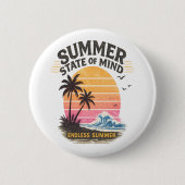 Sommerliche Gemütsverfassung Vintage Button (Vorderseite)