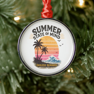 Sommerliche Gemütsverfassung Vintage Ornament Aus Metall