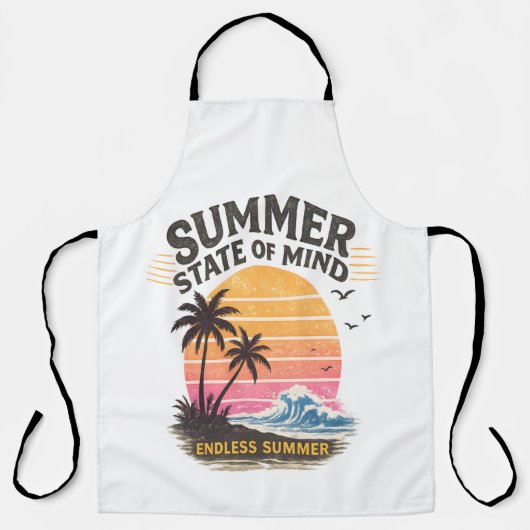 Sommerliche Gemütsverfassung Vintage Schürze (Vorderseite)