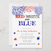 Sommerliche GRILLEN 4. Juli Einladung (Vorderseite)