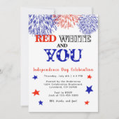 Sommerliche GRILLEN 4. Juli Einladung (Vorderseite)