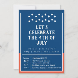 Sommerliche GRILLEN Party 4. Juli Einladung