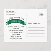 Sommerliche GRILLEN Save the Date Einladung (Rückseite)