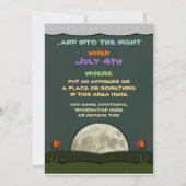 Sommerliche GRILLEN/Wiedersehen-Einladungen für Ta Einladung (Rückseite)