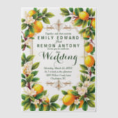 Sommerliche Hochzeit im Mittelmeer Pergament Einladungen (Vorderseite)