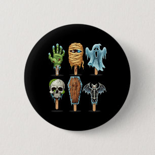 Sommerliche Horror Filmaufnahmen Halloween Button