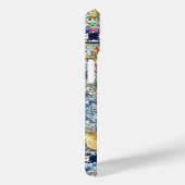 sommerliche italienische floralblaue Kacheln Zitru Case-Mate iPhone Hülle (Rückseite / Rechts)