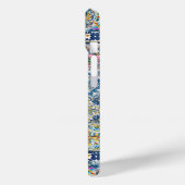 sommerliche italienische floralblaue Kacheln Zitru Case-Mate iPhone Hülle (Rückseite / Links)