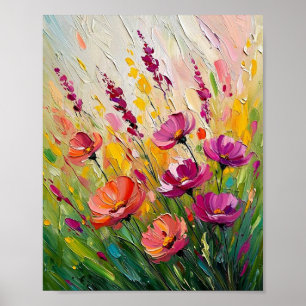 Sommerliche kinetische Blüte Poster