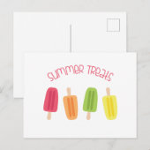 Sommerliche Leckereien Postkarte (Vorne/Hinten)