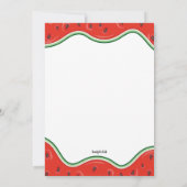 Sommerliche Party Einladung (Rückseite)