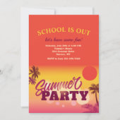 Sommerliche Party Einladung (Vorderseite)