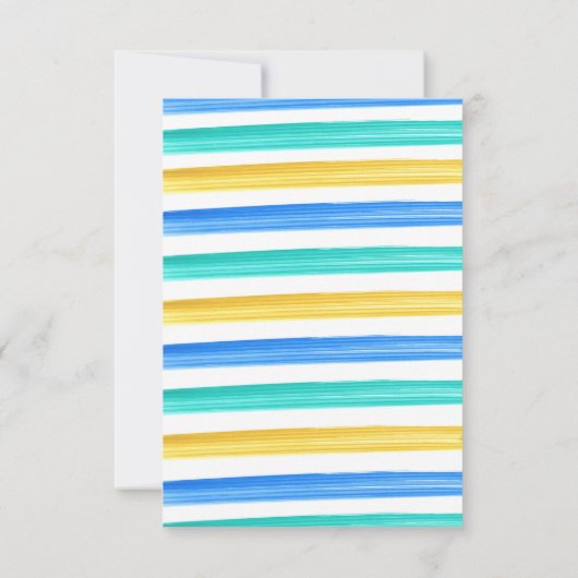 Sommerliche Party Einladung Ende des Schuljahres (Rückseite)