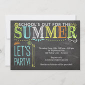 Sommerliche Party Einladung-Schule ist vorbei Einladung (Vorderseite)