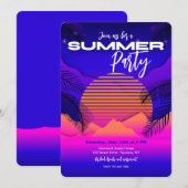 Sommerliche Party Einladungen (Vorne/Hinten)