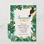 Sommerliche Party Einladungen (Vorne/Hinten)