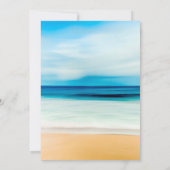 Sommerliche Party Küstenstrandeinladung Einladung (Rückseite)