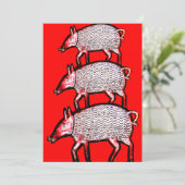 Sommerliche Picknick-Out-Einladung - Folkkunstschw Einladung (Stehend Vorderseite)