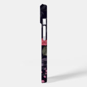 Sommerliche Rose auf schwarz Case-Mate iPhone Hülle (Rückseite / Links)