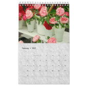Sommerliche Rose Kalender (Feb 2027)