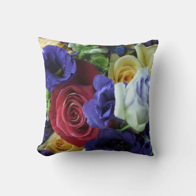 Sommerliche Rose Kissen (Vorderseite)