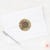 Sommerliche Rose Runder Aufkleber (Umschlag)