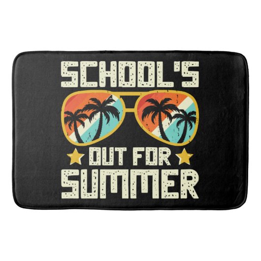 Sommerliche Schule Badematte (Vorderseite)