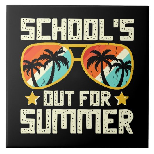 Sommerliche Schule Fliese (Vorderseite)