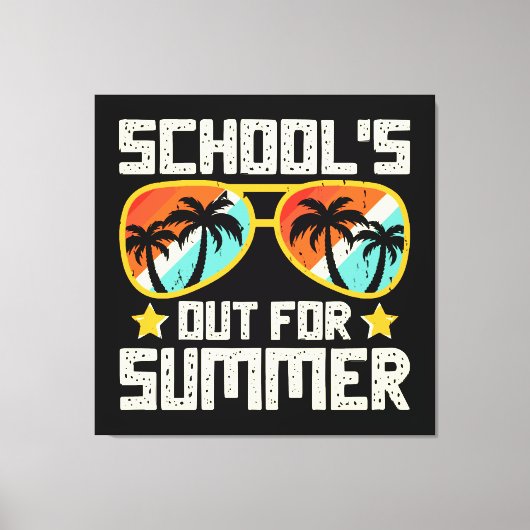 Sommerliche Schule Leinwanddruck (Vorderseite)