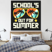Sommerliche Schule Leinwanddruck (Insitu (Schlafzimmer))