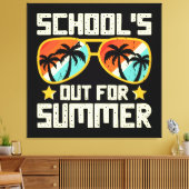 Sommerliche Schule Leinwanddruck (Insitu (Wohnzimmer))