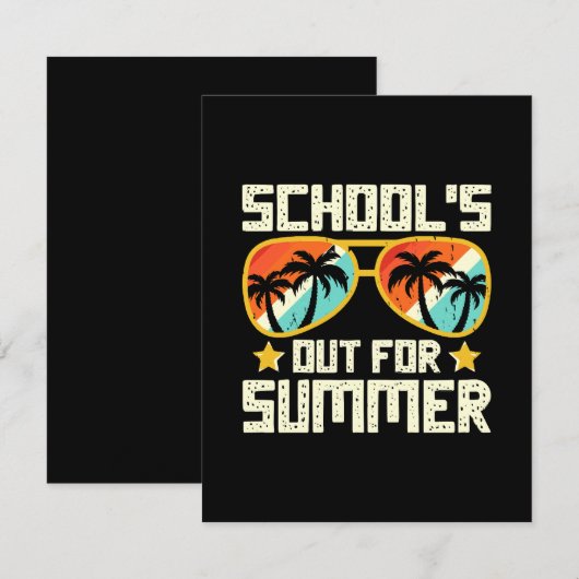 Sommerliche Schule RSVP Karte (Vorne/Hinten)
