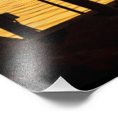 Sommerliche Silhouette Fotodruck (Ecke)