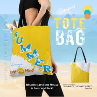 Sommerliche Stimmung Strandfarben Tragetasche
