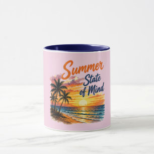 Sommerliche Stimmung   Trendige Strand-Vibes  Tasse