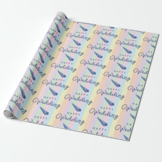 Sommerliche Strandhochzeit Ozean Muschel Regenboge Geschenkpapier