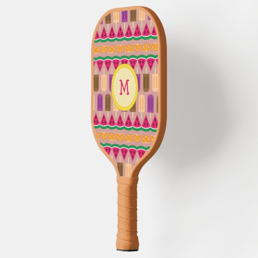 Sommerliche Süßigkeiten Pickleball Schläger (Links)