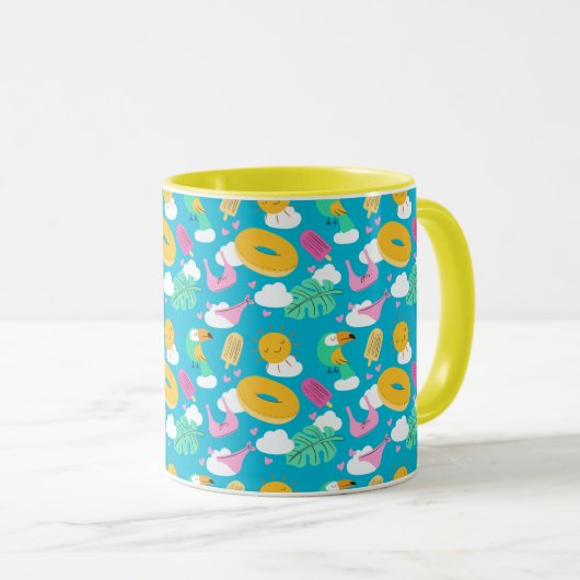 Sommerliche Tasse (VorderseiteRechts)