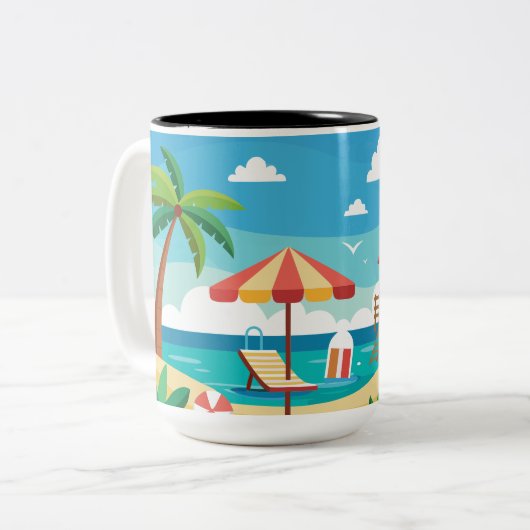 Sommerliche Tasse (Vorderseite Links)