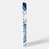 sommerliche Wasserwellen Wasserfarbene Wirbel Case-Mate iPhone Hülle (Rückseite / Links)