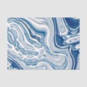 sommerliche Wasserwellen Wasserfarbene Wirbel Seidenpapier (Vorderseite)