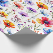 Sommerliche Wildblume Geschenkpapier (Ecke)
